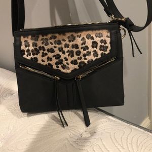Animal print crossbody bag